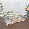 Plymor 2" H x 10" W x 6" D Clear Acrylic Rectangular Display Riser (3 Pack) view 2