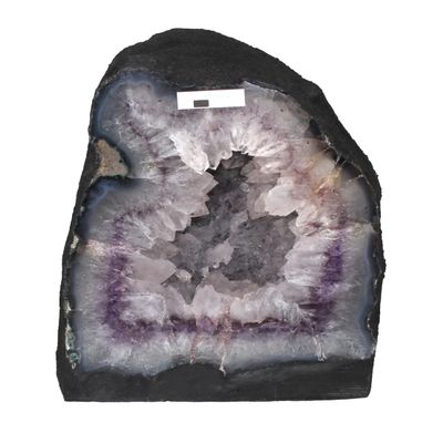 DMS Store Amethyst Crystal Geode Stone from Brazil R.2903 (Dimensions: 11.5" x 8.5" x 6.5", 29.39 lbs.)