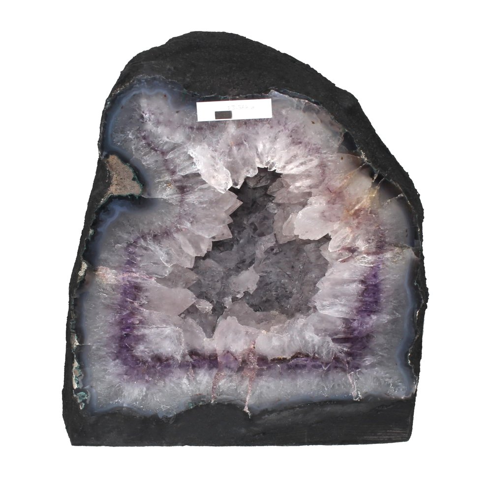 DMS Store Amethyst Crystal Geode Stone from Brazil R.2903 (Dimensions: 11.5" x 8.5" x 6.5", 29.39 lbs.)