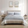 Nautica - Twin Quilt Set, Reversible Cotton Bedding with Matching Sham, Modern Bedding Set for All Seasons (Dover Beige, Twin) view 1