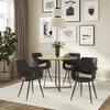 LumiSource Vintage Flair Chair, Upholstered Dining Chairs, Kitchen Chairs for Dining Table, Dining Chairs Set of 2 view 2