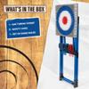 EastPoint Axe Throwing Game Set - 8 Foam & Plastic Throwing Axes - Heavy Duty Steel Frame - Over 5 Ft Tall - Folds Flat for Portable Outdoor Games - Unique Bristle Target for Yard Games view 2