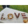 Hard Plastic Reusable Fillable Letters Numbers Serving Trays for Party Decoration (L, White) view 3