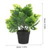 Cabilock Mini Faux Monstera Plant Pot Artificial Potted Bonsai for Home Office Decor Compact Greenery Ornament for Stylish Room Decoration view 4