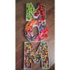 Hard Plastic Reusable Fillable Letters Numbers Serving Trays for Party Decoration (M, White) view 2