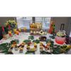 Hard Plastic Reusable Fillable Letters Numbers Serving Trays for Party Decoration (M, White) view 4