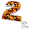 Hard Plastic Reusable Fillable Letters Numbers Serving Trays for Party Decoration (2, White) view 1