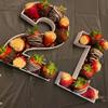 Hard Plastic Reusable Fillable Letters Numbers Serving Trays for Party Decoration (2, White) view 2