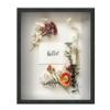 FrameWorks 16" x 20" Black Driftwood Wooden Shadow Box Frame  Soft Felt Back, Tempered Glass, and Included Elegant White Ball Push Pins view 1