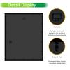 FrameWorks 16" x 20" Black Driftwood Wooden Shadow Box Frame  Soft Felt Back, Tempered Glass, and Included Elegant White Ball Push Pins view 4