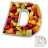 Hard Plastic Reusable Fillable Letters Numbers Serving Trays for Party Decoration (D, White) view 1