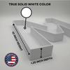 Hard Plastic Reusable Fillable Letters Numbers Serving Trays for Party Decoration (D, White) view 2