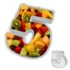Hard Plastic Reusable Fillable Letters Numbers Serving Trays for Party Decoration (5, White) view 1