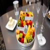 Hard Plastic Reusable Fillable Letters Numbers Serving Trays for Party Decoration (5, White) view 2