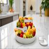 Hard Plastic Reusable Fillable Letters Numbers Serving Trays for Party Decoration (5, White) view 4