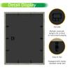 FrameWorks 12x16 Driftwood Wooden Shadow Box Frame  Soft Felt Back, Tempered Glass, and Included Elegant White Ball Push Pins view 4