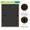 FrameWorks 12x16 Driftwood Wooden Shadow Box Frame  Soft Felt Back, Tempered Glass, and Included Elegant White Ball Push Pins view 4