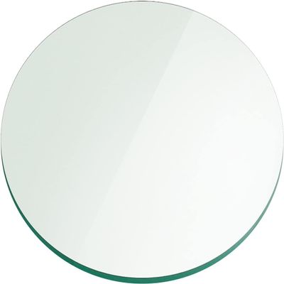 30" Inch Round Glass Table top - 1/4" Thick - Flat Polish Edge
