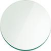 30" Inch Round Glass Table top - 1/4" Thick - Flat Polish Edge view 1