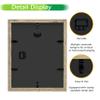 FrameWorks 8x10 Driftwood Wooden Shadow Box Frame  Soft Felt Back, Tempered Glass, and Included Elegant White Ball Push Pins view 4