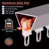 3ft 4ft 7ft 8ft 9ft 10ft 12ft 13ft 16ft 20ft 25ft Custom Curtain Track Seamless, Camper/RVs/Shower Room Separation Curtain Rail Set, Ceiling V Shape Aluminum Straight Rail (Color : White, Size : 4.5 view 4