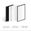 HAUS AND HUES 16x16 Picture Frame with Real Glass & Black Premium-Grade Metal Matted to 12x12 - Aluminum Glass Picture Frame - Includes Hanging Kit - Ideal for Home, Office (16x16 in, Black) view 2
