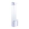 SaditY Cup Dispenser Cup Holders Fits 5oz - 7oz Cone or Flat Bottom Cups,Disposable Paper Cups Dispenser,Paste or Screw Plate Wall Mount(White) view 1