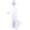 SaditY Cup Dispenser Cup Holders Fits 5oz - 7oz Cone or Flat Bottom Cups,Disposable Paper Cups Dispenser,Paste or Screw Plate Wall Mount(White) view 2
