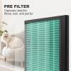 4 Pack AP2000WF Replacement Filter Compatible with KNKA AP2000WF Air Puri-fier, 3 Stages of Filtration with Carbon Filter, Pet Dander Version, Green view 4