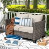 OTOSTAR Outdoor Decorative Pillow Covers Waterproof Garden Throw Pillow Covers 12x20 Inch Cushion Case Geometry Pillowcases Pillows Shell for Patio Furniture Couch Tent Balcony Pack of 4 (Navy Blue) view 4