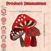BeauWoven Mushroom Rug - Washable Bath Mat Non-Slip Bathroom Rug Absorbent Mat for Kids and Women Ideal Red Mushroom Decor Rugs for Bedroom, Kitchen view 2