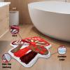 BeauWoven Mushroom Rug - Washable Bath Mat Non-Slip Bathroom Rug Absorbent Mat for Kids and Women Ideal Red Mushroom Decor Rugs for Bedroom, Kitchen view 4