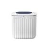 VINGAA Kitchen Trash Can,Compost Trash Can,Hanging Trash Can for Kitchen Cabinet Door,8L Small Kitchen Garbage Can,Plastic Hanging Trash Can with Lid,for Counter Top or Under Sink(Blue/Orange) view 1