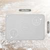 EuChoiz Silicone Pastry Mat 20"*16" Extra Thick Non Stick Baking Mat Food Grade Silicone Dough Rolling Bake Mat with Edge Heightening Light Grey view 3
