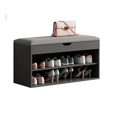 FRANCES Stool Chair Shoe Changing Stool Home Door Shoe Cabinet Can Sit in One Simple Modern Door Wearing Shoe Storage Stool Shoe Rack for Entryway (Color : B, Size : S 50cm)