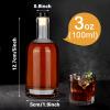 Liengoron Wine Bottle 24PCS 100 ML Glass Bottles with Lids 3 oz Clear Glass Bottles with Cork Empty Wine Bottle with Stopper for Beverages Drinks Beer Water Soda view 2