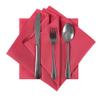 Bailarina Cloth Napkins Set of 40,17x17 inches Dinner Napkins Cloth Washable,Polyester Square Table Cloth Napkin Bulk with Hemmed Edges Ideal for Banquets, Parties and Weddings-Red view 2
