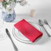 Bailarina Cloth Napkins Set of 40,17x17 inches Dinner Napkins Cloth Washable,Polyester Square Table Cloth Napkin Bulk with Hemmed Edges Ideal for Banquets, Parties and Weddings-Red view 3