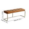 FRANCES Stool Chair Entrance Footstool Long Dining Chair Nordic Shoe Changing Stool Home Bench Cloakroom Bedroom Bed End Stool Shoe Rack for Entryway (Size : M 100cm) view 2