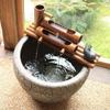 UNbit Bamboo Fountain Water Feature Garden Fountain Pump Sculptures Statues Home Decoration Arts Crafts Decor for Waterfall Outdoor Japanese Garden Feature,80cm,Indoor Fountains and Waterfalls Tableto view 3