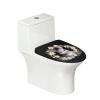 Babrukda Easter Rabbit Print Toilet Lid Cover Pad with Elastic Edge for Adjustment, Bathroom Toilet Accessories Washable Oblong Toilet Seat Cushion Non-slip view 1