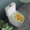 Babrukda Sunflower Plank Print Toilet Lid Cover Bathroom Accessories Fit Most Round Oblong Toilet Seat, Washable Non-slip Stay in Place Toilet Lid Cushion view 2