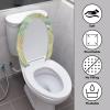 Babrukda Sunflower Plank Print Toilet Lid Cover Bathroom Accessories Fit Most Round Oblong Toilet Seat, Washable Non-slip Stay in Place Toilet Lid Cushion view 3