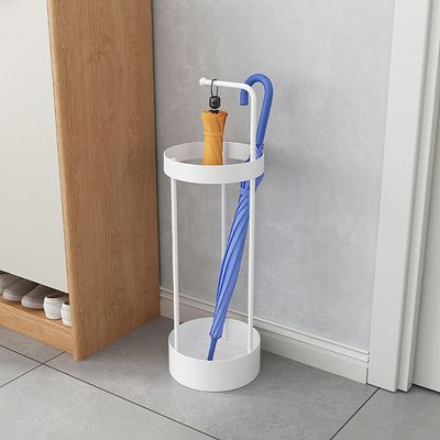 Topjia Steel Umbrella Stand,Round Umbrella Stand,entryway Organizer, Metal Umbrella Holder,Premium Steel Umbrella Stand Organizer for Entryway-Space Saving,Durable Stylish for Home Office Use