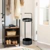 Topjia Steel Umbrella Stand,Round Umbrella Stand,entryway Organizer, Metal Umbrella Holder,Premium Steel Umbrella Stand Organizer for Entryway-Space Saving,Durable Stylish for Home Office Use view 2