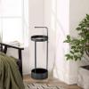 Topjia Steel Umbrella Stand,Round Umbrella Stand,entryway Organizer, Metal Umbrella Holder,Premium Steel Umbrella Stand Organizer for Entryway-Space Saving,Durable Stylish for Home Office Use view 3