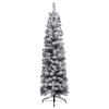 ZEYUAN Slim Artificial Christmas Tree with LEDs&Ball Set Decorated Christmas Tree Lighted Christmas Tree Xmas Tree Green 59.1" 3077904 view 2