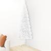 ZEYUAN Slim Artificial Half Christmas Tree with Stand Christmas Artificial Tree Christmas Tree Stand White 7 ft view 3