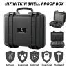INFINITKIN Smell Proof Box, Large Airtight Storage Box with Combination Lock  Waterproof & Durable Smell Proof Container for Travel & Home, Great Gift Choice view 2