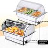 Food Warmer Buffet Server, Stainless Steel Commercial 9L 13L Electric Chafing Dishes with Cover, Hot Plates for Keeping Food Warm for Weddings Parties Buffets, Adjustable Temperature view 3